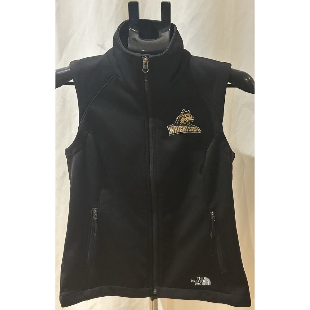 The North Face Women’s Size S Black Full Zip Fleece Vest-Wright State